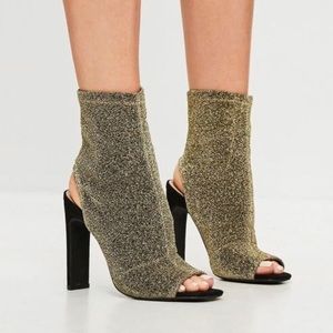 New Shimmer Gold Ankle Boots